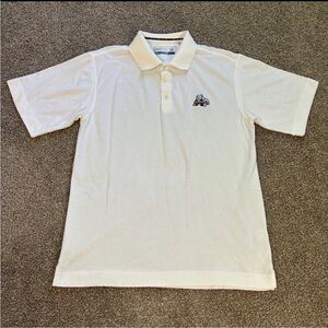 Cutter & Buck White Mississippi State Polo Shirt Men’s M